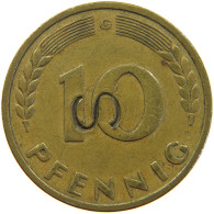 WEIMARER REPUBLIK 10 PFENNIG 1950 G GEGENSTEMPEL S #s024 0247 - 10 Renten- & 10 Reichspfennig