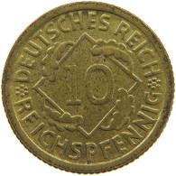 WEIMARER REPUBLIK 10 PFENNIG 1929 G  #a053 0323 - 10 Renten- & 10 Reichspfennig