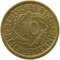 WEIMARER REPUBLIK 10 PFENNIG 1929 E  #a054 0609 - 10 Renten- & 10 Reichspfennig