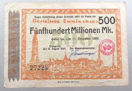 WEIMARER REPUBLIK 500 MILLIONEN MARK 1923 ENNIGERLOH #alb052 0735 - 500 Miljoen Mark