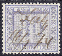 30 Gr. Freimarken Für Den Innendienst 1872, Handschriftliche Entwertung Von ,,ZEITZ 16/7 74", Farbfrisch, Bestens Zentri - Other & Unclassified