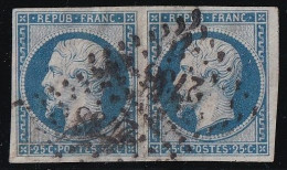 France N°10 - Paire - Oblitéré - TB - 1852 Louis-Napoleon