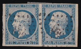 France N°10 - Paire - Oblitéré - TB - 1852 Luigi-Napoleone
