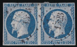 France N°10 - Paire - Oblitéré - TB - 1852 Luigi-Napoleone