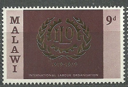 Malawi, 1969 (#107b), ILO, 50th Anniversary Of International Labour Organisation - 1v Single - ILO