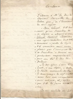 ANCIENNE LETTRE AU COMTE DE CHABROL DE VOLVIC PREFET DU GRENADIER AMOROS DE LA 1 ERE LEGION  DATE 1817 N°112 - Historical Figures