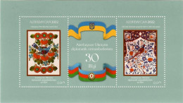 Azerbaijan 2022 . Diplomatic Relations With Ukraine-30y.(Birds, Flags, Arms). S/S - Azerbaïjan