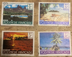 POLYNÉSIE. Paysages N° 252 à 255 - Used Stamps
