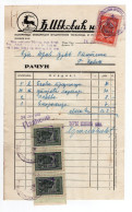 1948. YUGOSLAVIA,SERBIA,KOVILJ,SERBIAN ORTHODOX CHURCH REVENUE STAMPS,INVOICE - Covers & Documents