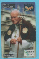 ITALY Prepaid Phonecard  POPE - Used - Openbare Reclame
