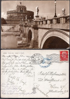 Italia - 1940 - Roma - Ponte Elio - Castel San Angelo - Parcial Postmark Wermacth - Ponti