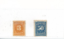 Etats Unis Timbre Télégraphe N° 53 Et 59 - Telegraph Stamps