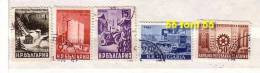 1949 Socialist Construction 5v.- Used/oblitere (O)  Bulgaria / Bulgarie - Used Stamps