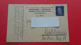 Dopisnica FNRJ 2 Din(Tito).Zig/postmark:Lovran - Covers & Documents