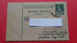 Dopisnica FNRJ 1.50 Din(Tito).Zig/postmark:Beograd - Covers & Documents