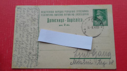 Dopisnica FNRJ 2 Din(Tito).Zig/postmark:Beograd - Covers & Documents