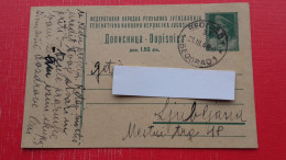 Dopisnica FNRJ 1.50 Din(Tito).Zig/postmark:Beograd - Covers & Documents