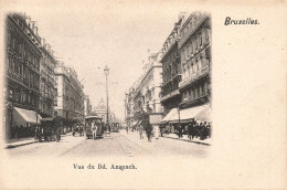 BELGIQUE - Bruxelles - Vue Du Boulevard Anspach - Animé - Carte Postale Ancienne - Lanen, Boulevards