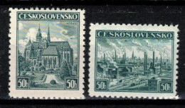 Tchécoslovaquie 1938 Mi 400-1 (Yv 343-4), (MH)* Trace De Charniere, - Nuevos