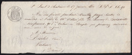 Mandat à Ordre De 1860 De 100 F A 200 Et Au Dessous à 10 C à St Paul 3 Chateaux - BARON DU BORD - Valence Curé Didelot - Sonstige & Ohne Zuordnung