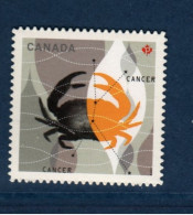 Canada, Yv 2614, Mi 2734, **, Autocollant, Zoodiaque, Cancer, - Nuovi