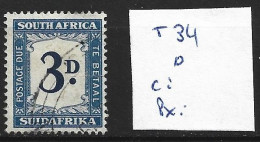 AFRIQUE DU SUD TAXE 34 Oblitéré Côte 24 € - Postage Due