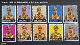 (TI)(BRU02)(CZ) Brunei 1974 SULTAN HASSANAL BOLKIAH, Oblitérés - Brunei (...-1984)