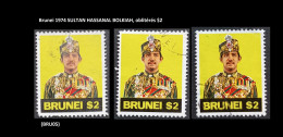 (TI)(BRU05) Brunei 1974 SULTAN HASSANAL BOLKIAH, Oblitérés $2 - Brunei (...-1984)