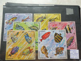 Burundi 615/638 Dentelé Getand  Mnh Neuf ** ( 1974 ) Perfect Parfait Poissons Vissen Fish - Unused Stamps