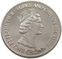 TURKS AND CAICOS CROWN 1991  #alb044 0025 - Turks En Caicoseilanden