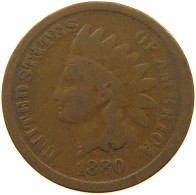 UNITED STATES OF AMERICA CENT 1880 INDIAN HEAD #c083 0671 - 1859-1909: Indian Head