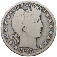 UNITED STATES OF AMERICA 1/2 DOLLAR 1915 D BARBER #c057 0283 - 1892-1915: Barber