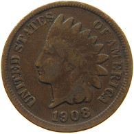 UNITED STATES OF AMERICA CENT 1908 INDIAN HEAD #c012 0125 - 1859-1909: Indian Head