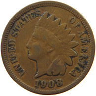 UNITED STATES OF AMERICA CENT 1908 INDIAN HEAD #s063 0105 - 1859-1909: Indian Head