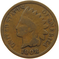 UNITED STATES OF AMERICA CENT 1908 INDIAN HEAD #s063 0051 - 1859-1909: Indian Head