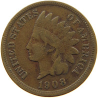 UNITED STATES OF AMERICA CENT 1908 INDIAN HEAD #c006 0151 - 1859-1909: Indian Head