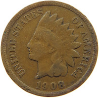 UNITED STATES OF AMERICA CENT 1908 INDIAN HEAD #a013 0323 - 1859-1909: Indian Head