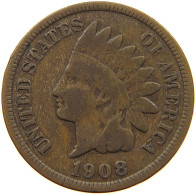 UNITED STATES OF AMERICA CENT 1908 INDIAN HEAD #a013 0319 - 1859-1909: Indian Head