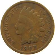 UNITED STATES OF AMERICA CENT 1907 INDIAN HEAD #s063 0391 - 1859-1909: Indian Head