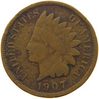 UNITED STATES OF AMERICA CENT 1907 INDIAN HEAD #s063 0445 - 1859-1909: Indian Head