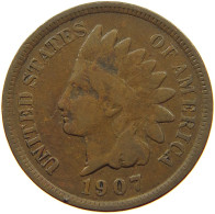 UNITED STATES OF AMERICA CENT 1907 INDIAN HEAD #s063 0313 - 1859-1909: Indian Head