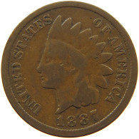 UNITED STATES OF AMERICA CENT 1887 INDIAN HEAD #s001 0219 - 1859-1909: Indian Head