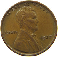 UNITED STATES OF AMERICA CENT 1927 Lincoln Wheat #t146 0359 - 1909-1958: Lincoln, Wheat Ears Reverse