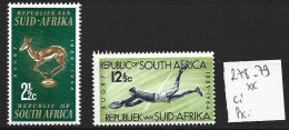 AFRIQUE DU SUD 278-79 ** Côte 8.50 € - Neufs