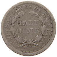 UNITED STATES OF AMERICA HALF DIME 1857 SEATED LIBERTY #t078 0371 - Half Dimes (Demi Dimes)