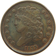 UNITED STATES OF AMERICA HALF CENT 1835 CLASSIC HEAD #t140 0285 - Demi-Cents