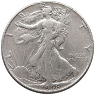 UNITED STATES OF AMERICA HALF 1/2 DOLLAR 1946 WALKING LIBERTY #t143 0315 - 1916-1947: Liberty Walking (Liberté Marchant)