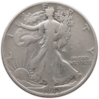 UNITED STATES OF AMERICA HALF 1/2 DOLLAR 1943 D WALKING LIBERTY #t143 0319 - 1916-1947: Liberty Walking (Liberté Marchant)