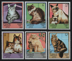 Laos 1983 - Mi-Nr. 682-687 A ** - MNH - Katzen / Cats - Laos