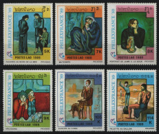 Laos 1989 - Mi-Nr. 1162-1167 ** - MNH - Pablo Picasso - Laos